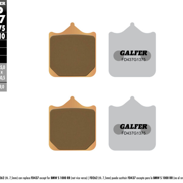 Galfer Klocki hamulcowe – FD437G1375