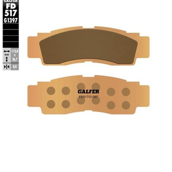 Galfer Klocki hamulcowe – YAMAHA YXE 1000 WOLVERINE (2016-2024) – FD517G1397