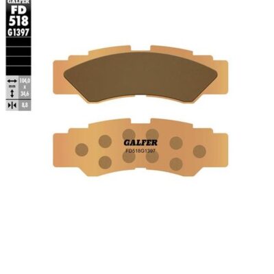 Galfer Klocki hamulcowe - YAMAHA YXE 1000 WOLVERINE (2016-2024) - FD518G1397