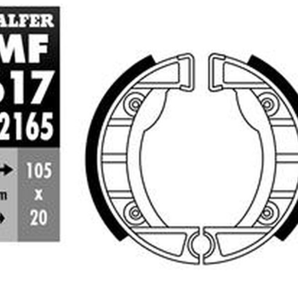 Galfer Szczęki hamulcowe – PIAGGIO VESPINO 50 –