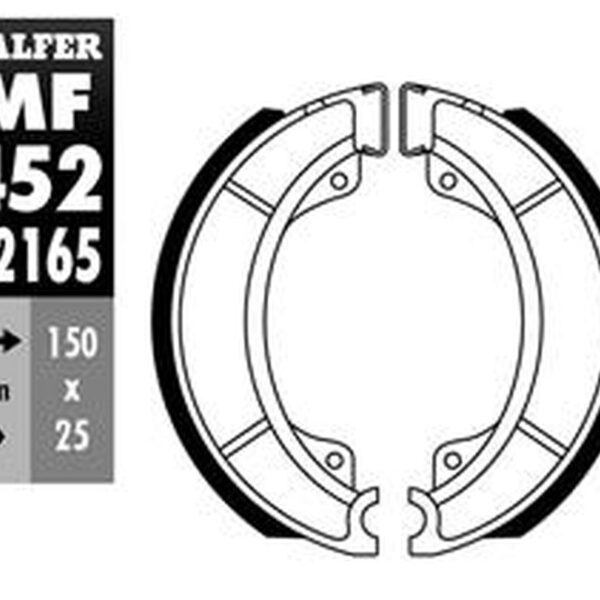 Galfer Szczęki hamulcowe – YAMAHA SR 125 (1980-1997)