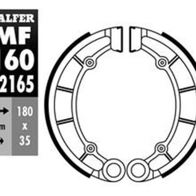 GALFER SZCZĘKI HAMULCOWE TYŁ KAWASAKI KDX 200 '85-'88, KH 500 '76-, KX 125 '84,