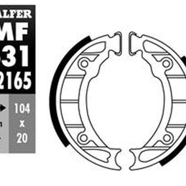 Galfer Szczęki hamulcowe – PIAGGIO FREE 50 –