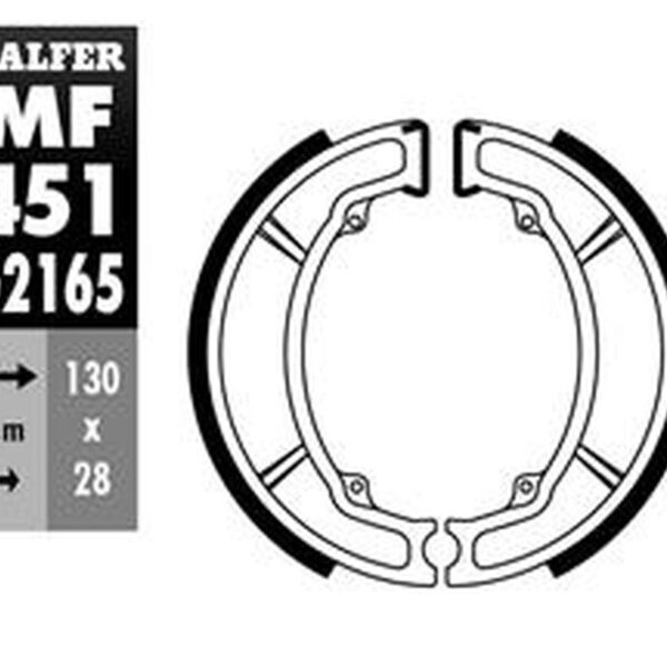 Galfer Szczęki hamulcowe – YAMAHA DT 125LC – (1980-2000)