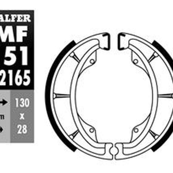 Galfer Szczęki hamulcowe – KAWASAKI ELIMINATOR 125 – (1979-2000)