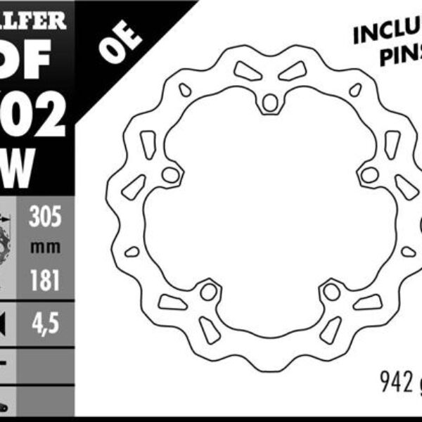 Galfer Tarcza hamulcowa – BMW R 850/1100/1150/1200 (3… – DF702W