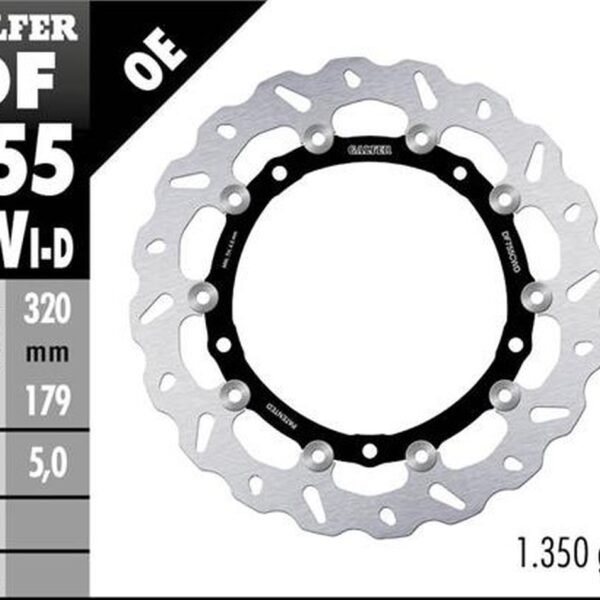 GALFER TARCZA HAMULCOWA PRZÓD BMW S 1000R/RR/XR ’09-’22 (PRAWA) (WAVE FLOATING) (320X179X5MM)