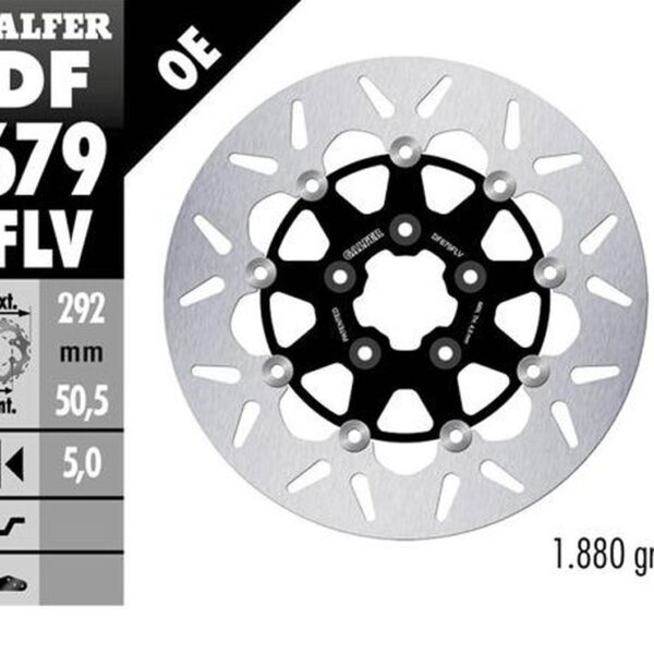 GALFER TARCZA HAMULCOWA PRZÓD HARLEY-DAVIDSON (292X50,5X5) PŁYWAJĄCA (PATRZ OPIS)