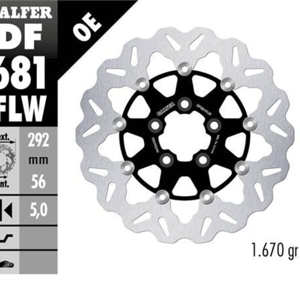 GALFER TARCZA HAMULCOWA PRZÓD / TYŁ HARLEY-DAVIDSON (292X56X5) PŁYWAJĄCA (PATRZ OPIS)