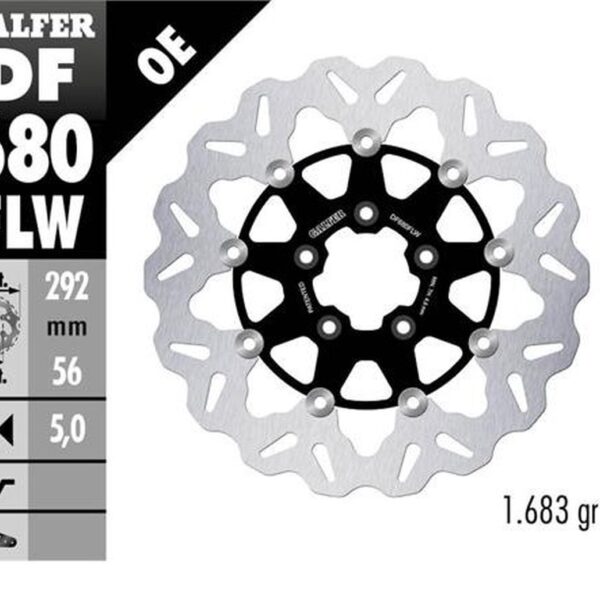 GALFER TARCZA HAMULCOWA PRZÓD HARLEY-DAVIDSON (292X56X5) (WAVE) PŁYWAJĄCA (PATRZ OPIS)