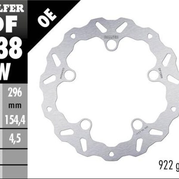 Tarcza Hamulcowa Przód Honda CB 125R ’18-; CB 250R ’18-; CB 300R ’18; CB 500F/X ’22-; CBR 500R ’22-; CB 750 Hornet ’22- (Wave Fixed) (296X154X4,5Mm) | Galfer