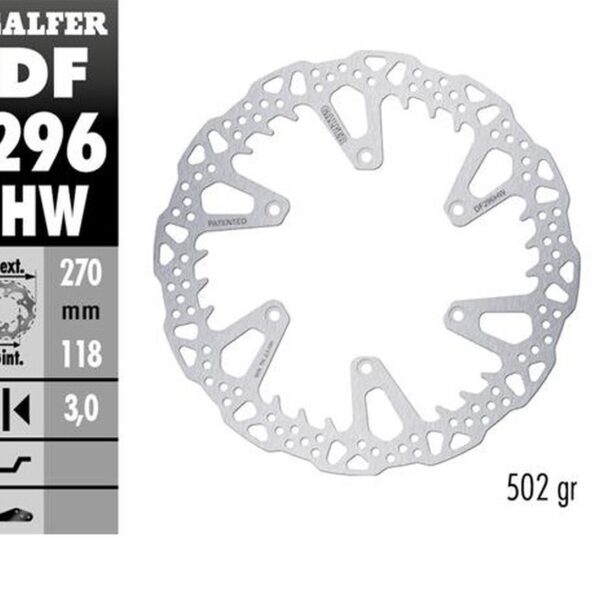 Tarcza Hamulcowa Przód Yamaha YZ 125 ’22-’24; YZ 250 ’22-’24; YZ 250F ’21-’24; YZ 450F ’20-’24; WR 250F ’17-’24; WR 450F ’20-’24 (270X118X3Mm) Shark Enduro MX | Galfer