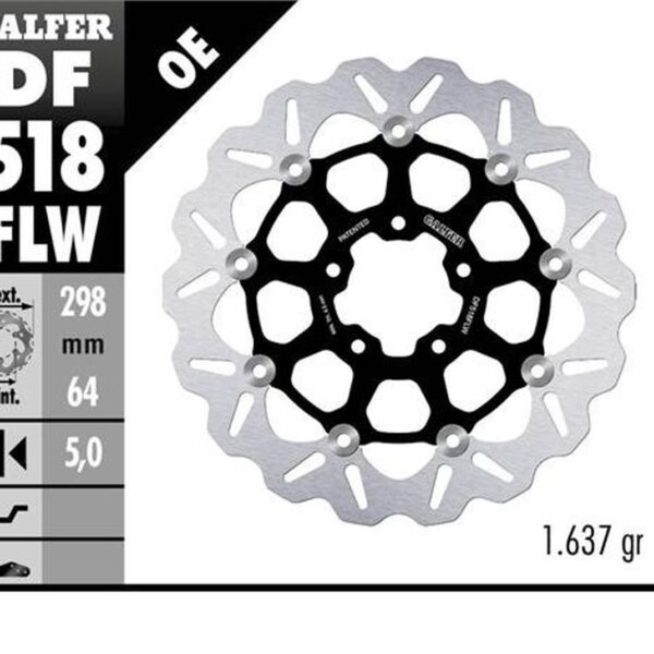 GALFER TARCZA HAMULCOWA PRZÓD INDIAN MOTORCYCLE (298X64X5) PŁYWAJĄCA (PATRZ OPIS)