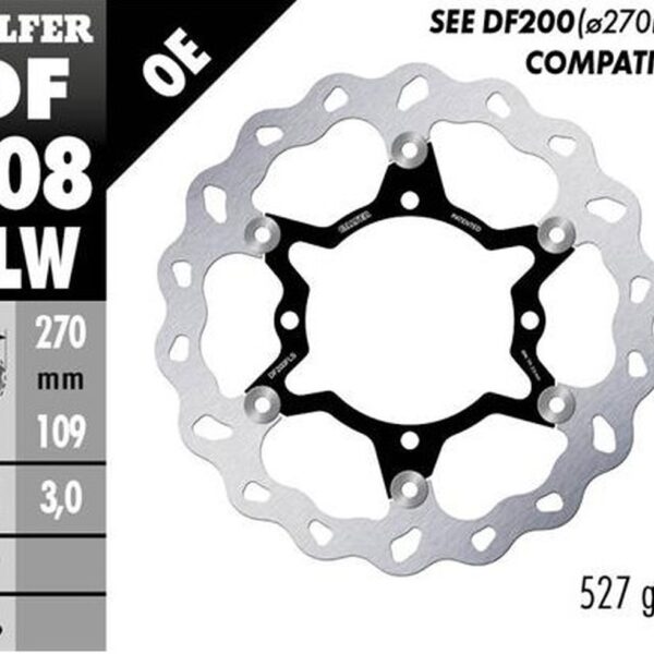 Galfer Tarcza Hamulcowa PRZÓD Kawasaki KX 250F ’15-’23; KX 450F ’15-’23 (Wave Floating) (270X109X3Mm)
