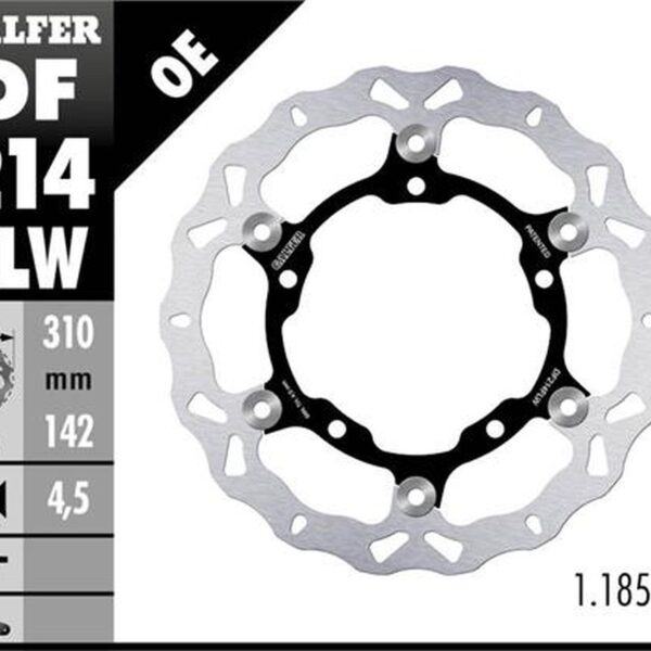 Galfer Tarcza Hamulcowa PRZÓD Kawasaki Ninja 400 / ABS ’18-, z 400 ’20-, ZX 25R ’20- (310X142X4,5Mm) Pływająca Wave