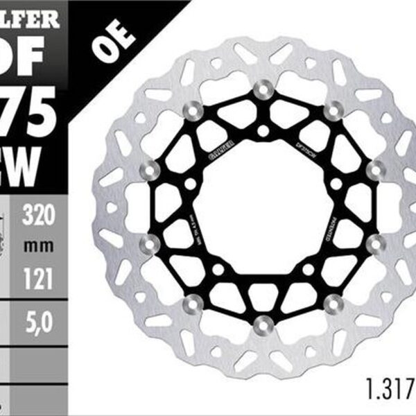 GALFER TARCZA HAMULCOWA PRZÓD SUZUKI GSX 1300R HAYABUSA ’21- (WAVE FLOATING) (320X80X6MM)