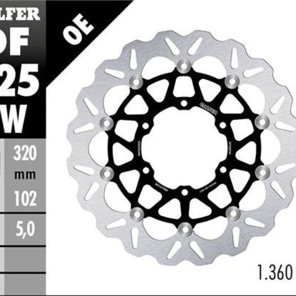 GALFER TARCZA HAMULCOWA PRZÓD SUZUKI GSXR 1000R ’16- (WAVE FLOATING) (320X102X5MM)