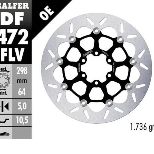 Galfer Tarcza hamulcowa – DF472FLV