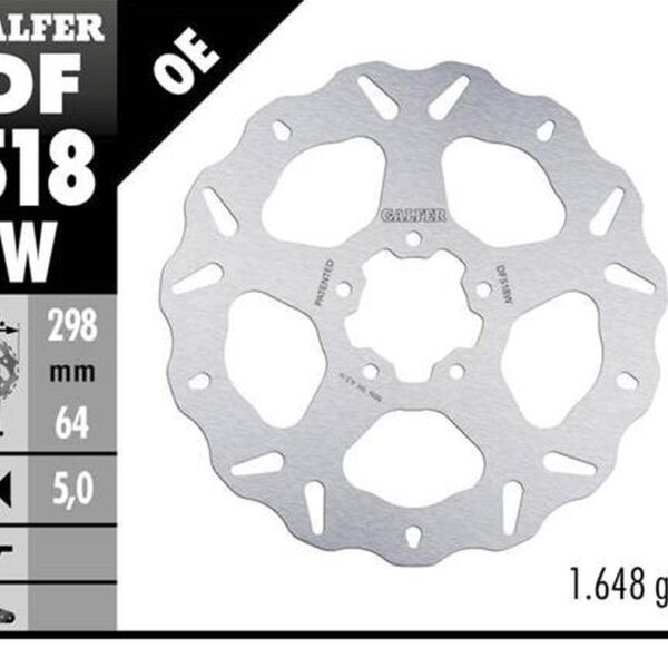 GALFER TARCZA HAMULCOWA PRZÓD / TYŁ INDIAN MOTORCYCLE (298X64X5) (PATRZ OPIS)