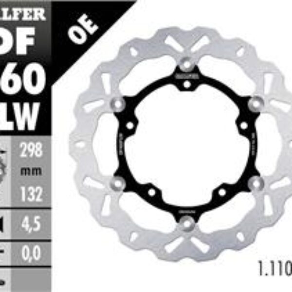 GALFER TARCZA HAMULCOWA PRZÓD YAMAHA MT-03 ’16-, YZF R3/R25 ’15- (298MM) PŁYWAJĄCA WAVE