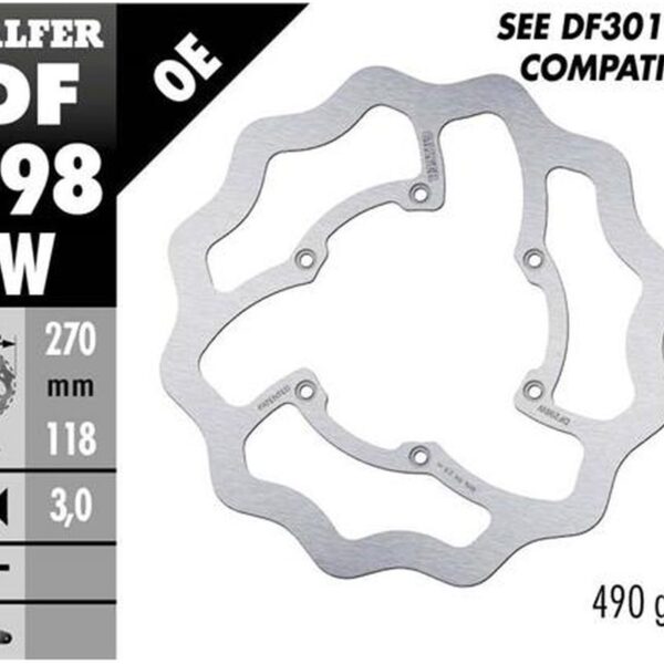 Galfer Tarcza Hamulcowa PRZÓD Yamaha WR 450F ’16-’19, YZ 125/250 ’18-’21, YZ 250F/450F ’16-’20 Wave (270X118X3Mm)