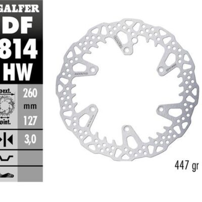 RK Tarcza hamulcowa - BETA 250RR (2012-2024) - DF814HW