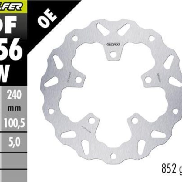 GALFER TARCZA HAMULCOWA TYŁ CF MOTO 450MT ’24- (WAVE FIXED) (240X100,5X5MM)
