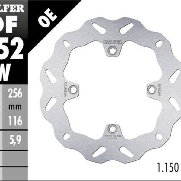 Tarcza Hamulcowa Tył Honda CRF 1000L Africa Twin ’15-’23 (Wave Fixed) (256X116X5,9Mm) | Galfer