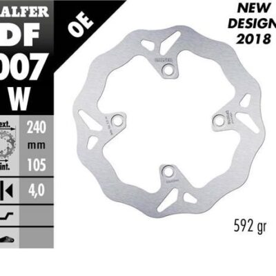 Galfer Tarcza hamulcowa - HONDA XL 600/650/700V TRANSALP (1991-2010) - DF007W