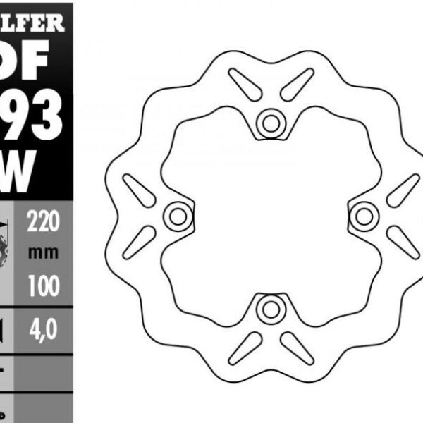 Galfer Tarcza Hamulcowa TYŁ Kawasaki ZX 6R (98-07), ER6, z 750