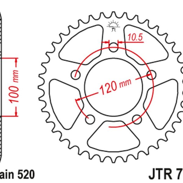 JT Zębatka napędowa – APRILIA RS / TUONO 660 (2021-2024)