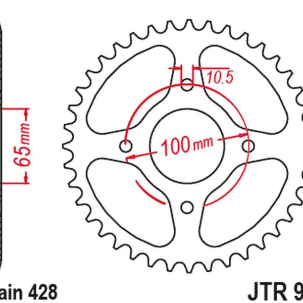 JT Zębatka napędowa – SYM VF 185 (ŁAŃC. 520) (2018-2023)
