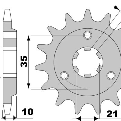 JT Zębatka napędowa - SUZUKI TS 50 - JTF563.15