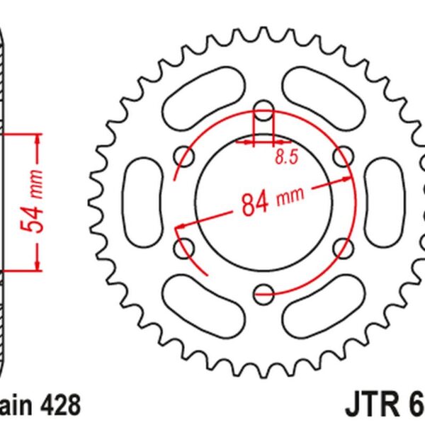 JT Zębatka napędowa – GILERA 125 RTX ‘ (1985-1988)