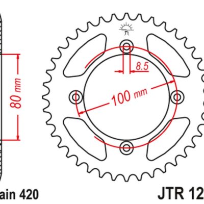 JT Zębatka napędowa - HONDA CRF 70 ' (1982-2021) - JTR1214.46