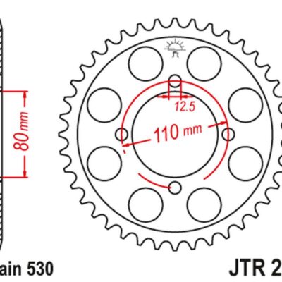JT Zębatka napędowa - HONDA CB 650 Z (1979-1982) - JTR284.37