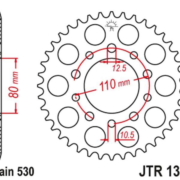 JT Zębatka napędowa – HONDA VF 750C MAGNA (RC43)… (1994-2004) – JTR1334.39