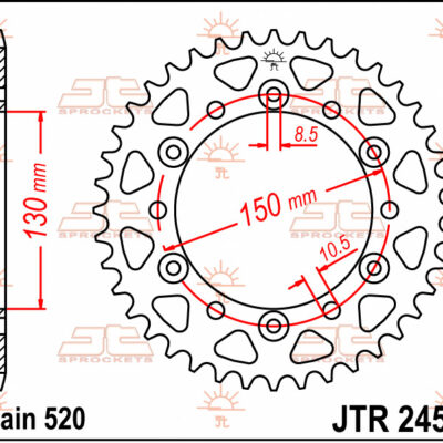 JT Zębatka napędowa - HONDA XL600/XL500/NX650/XR6...