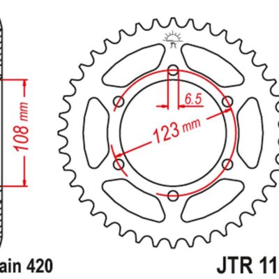 JT Zębatka napędowa - APRILIA RS 50 (2004-2014) - JTR1133.52