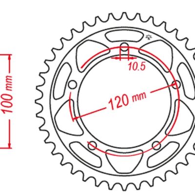 JT Zębatka napędowa - APRILIA RSV 4RF (2015-2017)