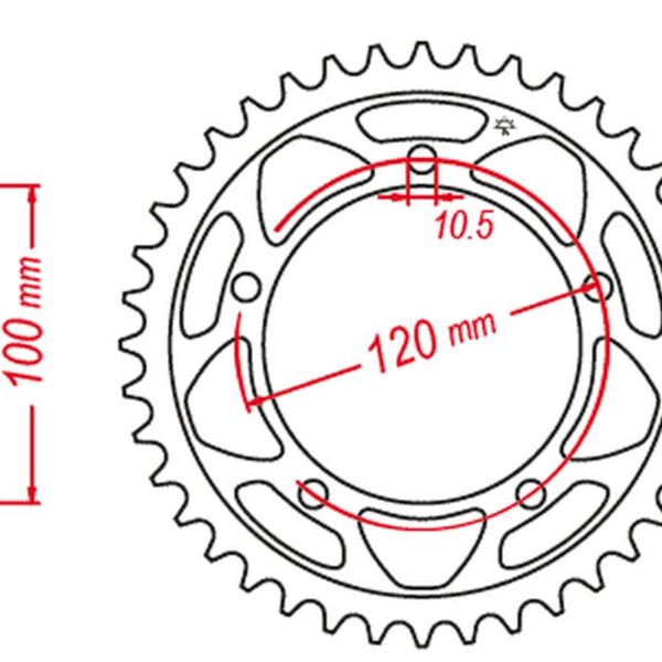 JT Zębatka napędowa – APRILIA RSV 4RF (2015-2017)