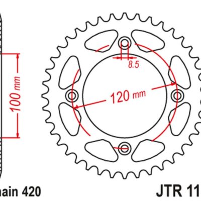 JT Zębatka napędowa - BETA 50 RR ENDURO / ENDURO... (2018-2019) - JTR1141.60