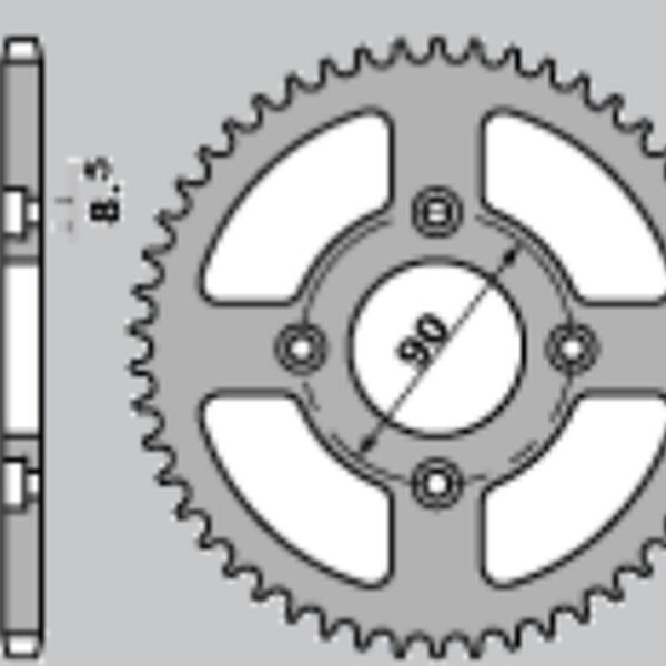 Zębatka Tylna 4462 36 Honda C125 Super CUB ’18-21′ (446236JT) (Łańc 420) | JT