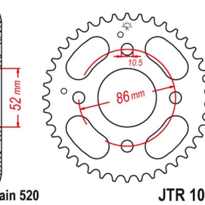 JT Zębatka napędowa - KYMCO MXU/MXR50/150 (462131... (2002-2013)