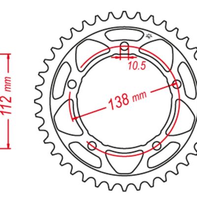 JT Zębatka napędowa - YAMAHA MT-09 (2021-2024)