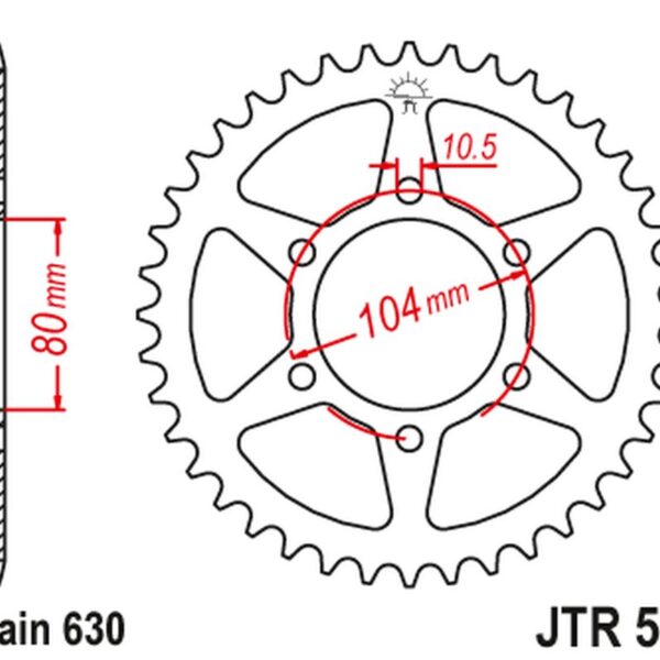 JT Zębatka napędowa – KAWASAKI GPZ 1100(ZX1100B2)…