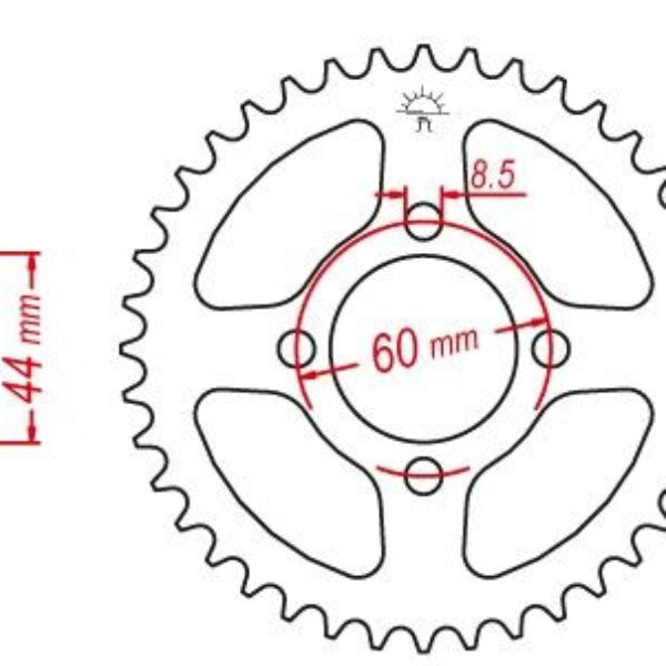 JT Zębatka napędowa – YAMAHA DT 50R (83252JT) (ŁA… (1997-1998)