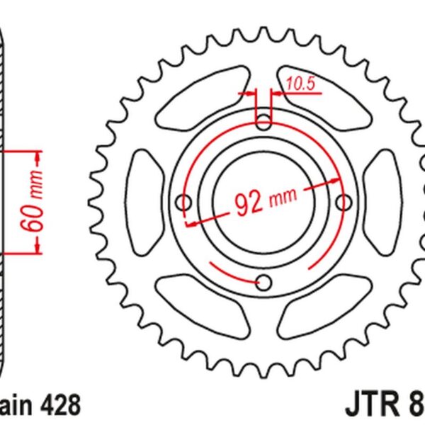 JT Zębatka napędowa – YAMAHA RD 125 (1975-1981)