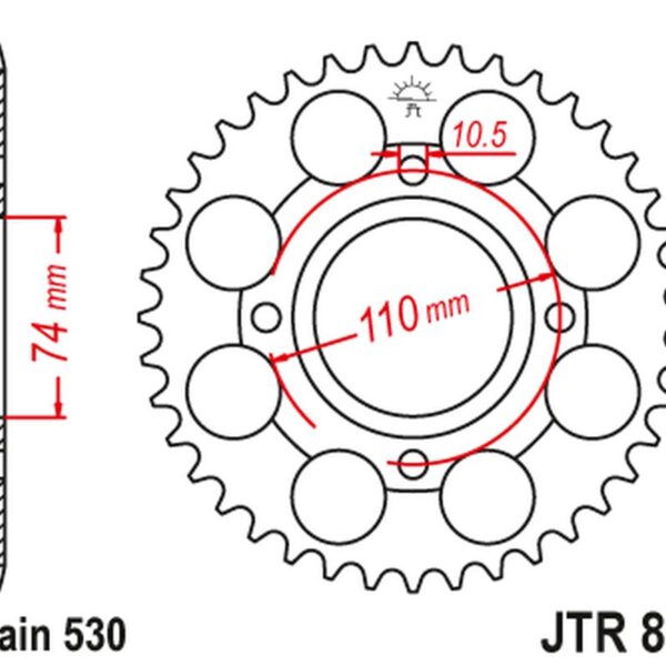 JT Zębatka napędowa – YAMAHA RD 250LC (1980-1985)