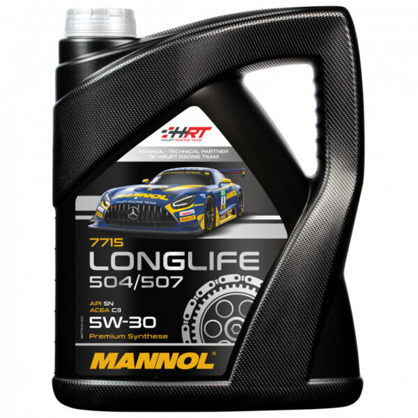 Olej Silnikowy Samochodowy 5W30 Longlife 504/507 O.e.m. FOR Vw, AU 5 Litrów (7715) (SYNTETYCZNY) | Mannol